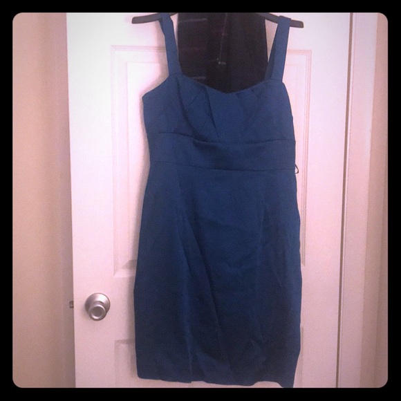 Tahari cerulean blue strapless dress - Picture 3 of 5